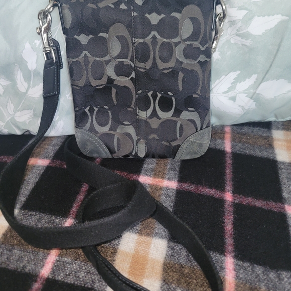 Coach Black and Gray Crossbody Bag - Picture 2 of 9